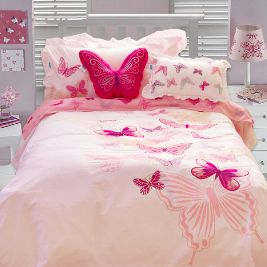 Butterfly Pink Bedding Set The Unalia Brand