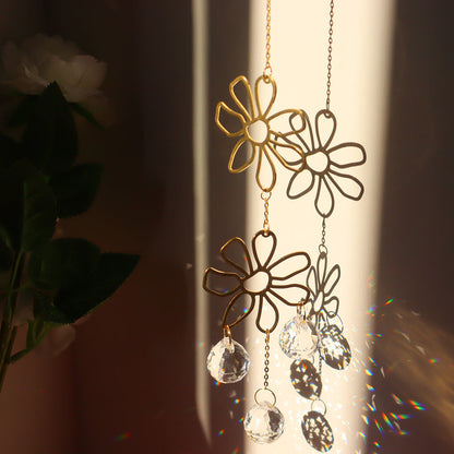 Chrystal Flower Decor Pendant The Unalia Brand