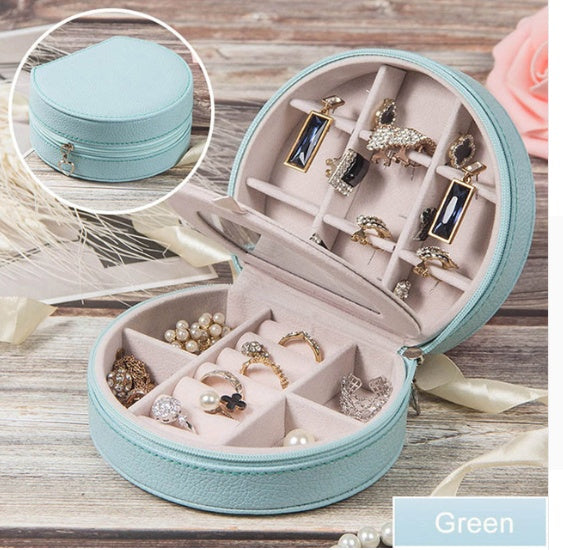 Cosmetic storage box with zipper travel portable jewelry box The Unalia Brand