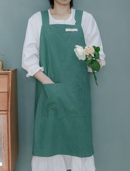 Linen Jean Kitchen Apron The Unalia Brand