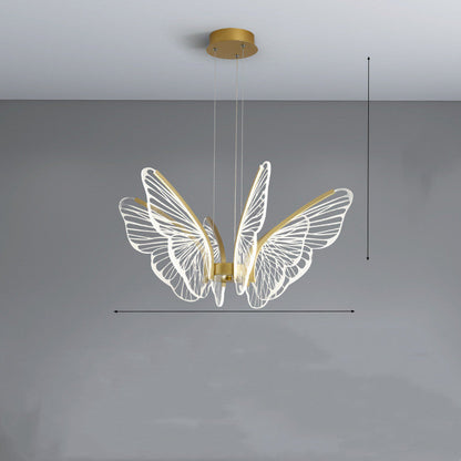 Butterfly Acrylic Pendant Lamp The Unalia Brand