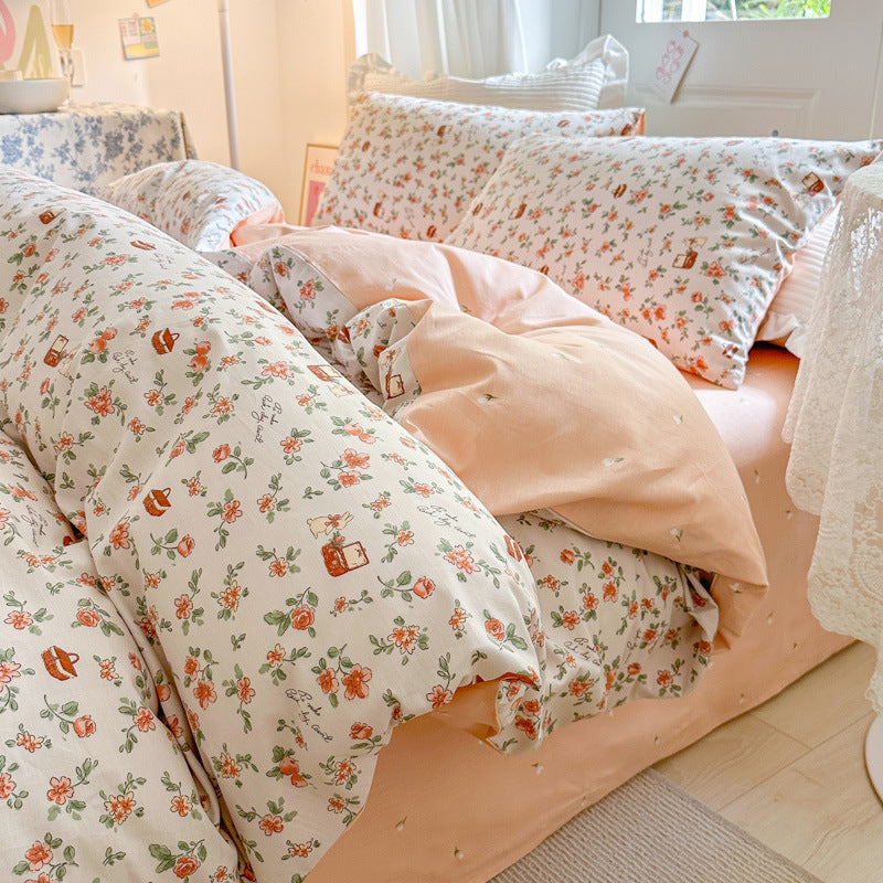 Vintage Cotton Floral Bedding Set The Unalia Brand