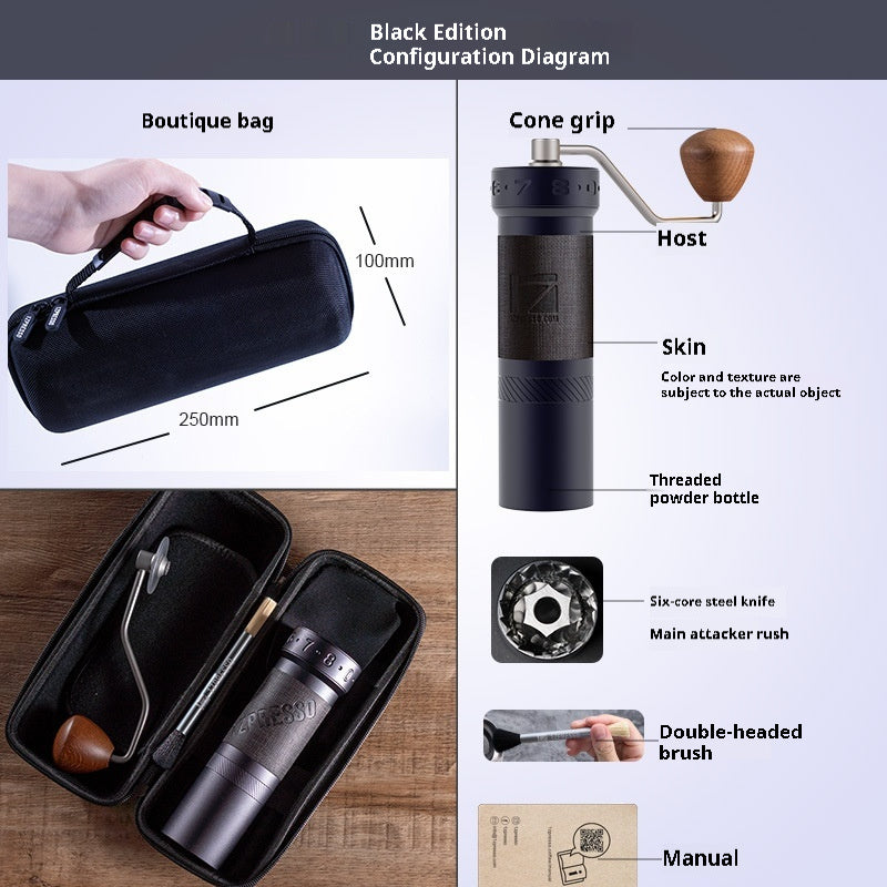 Portable Manual Coffee Bean Grinder The Unalia Brand