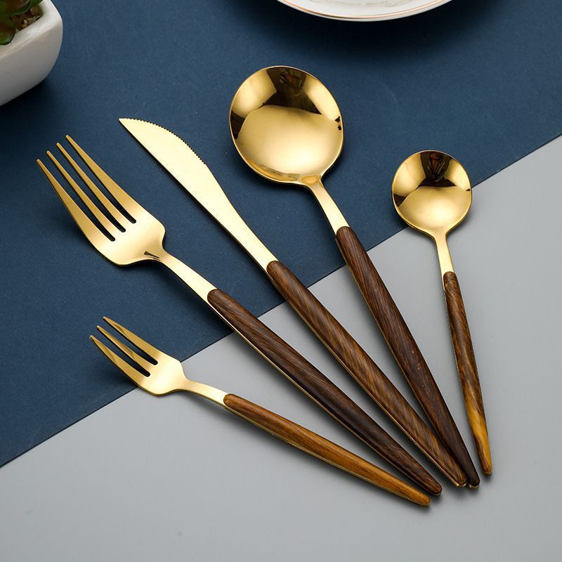 Assorted Wooden Cutlery Set The Unalia Brand