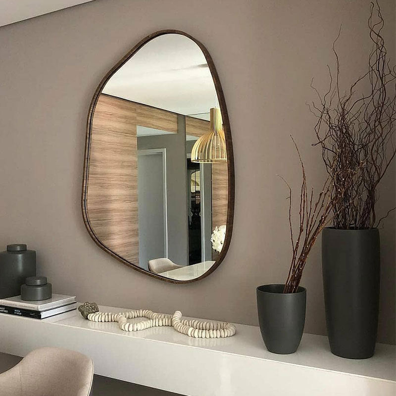 Wind Decorative Mirror Creative Wall-hanging Makeup Net Celebrity Bathroom The Unalia Brand