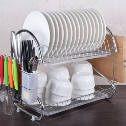 Three-Layer Steel Sink Dish Rack