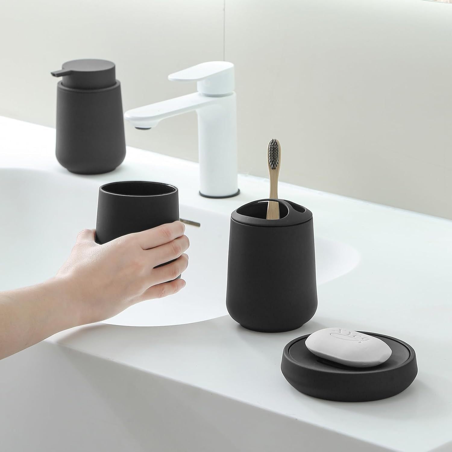 Matte Black Bathroom Set The Unalia Brand