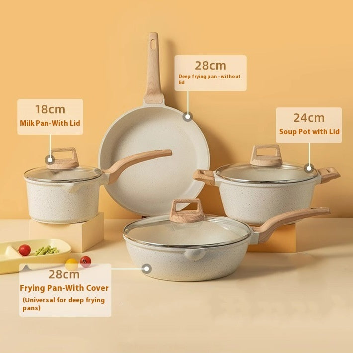 Medical Stone Non-stick Pan Pot Set The Unalia Brand