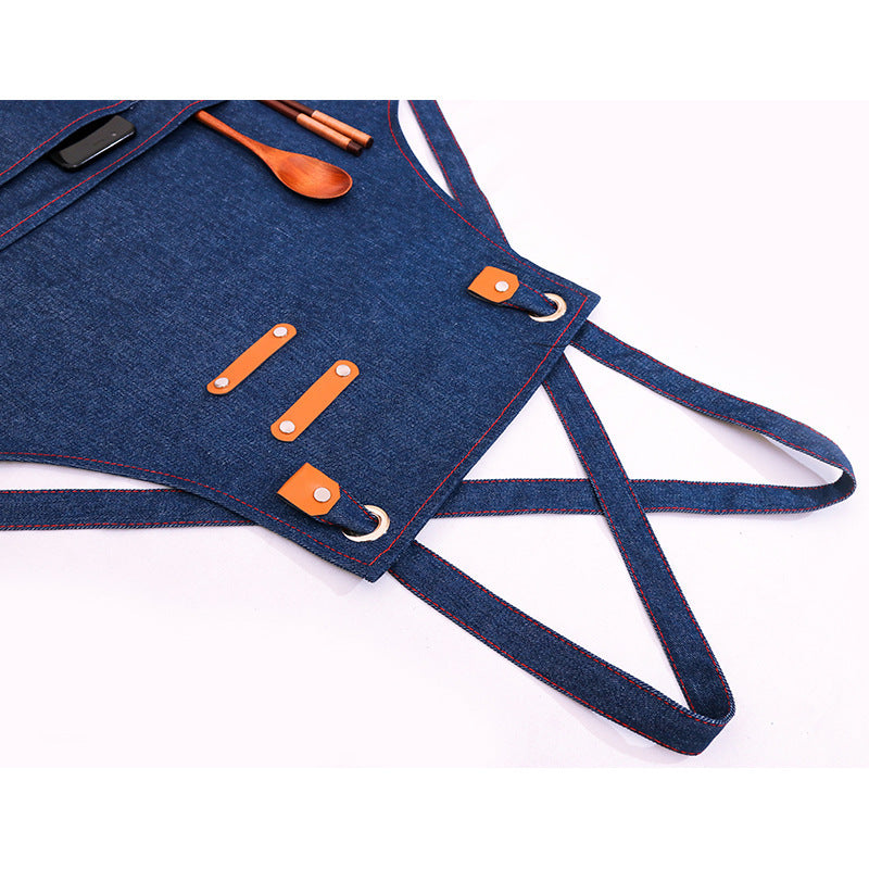 Minimalist Denim Apron The Unalia Brand