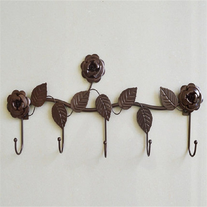 Iron Strong Creative Rose Nail Wall Hook Clothing Store Storage Metal Clothes Hook The Unalia Brand