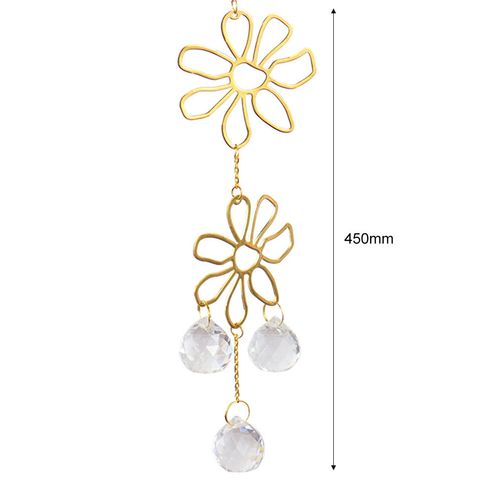 Chrystal Flower Decor Pendant The Unalia Brand