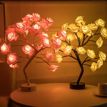 Assorted Rose Bonsai Night Lamp The Unalia Brand