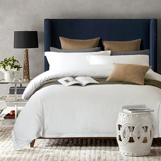 All White Pure Cotton Bedding The Unalia Brand