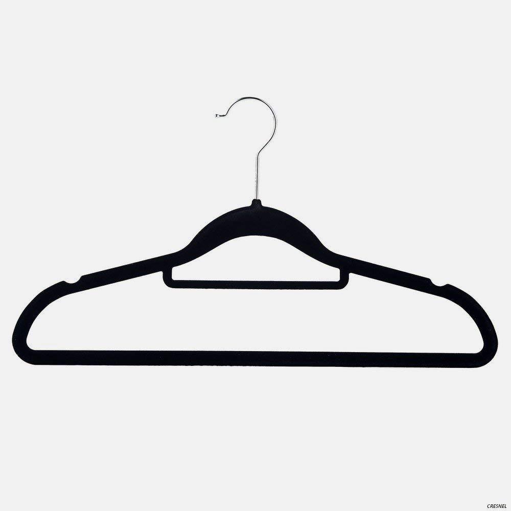 Thickened antiskid flocking clothes rack The Unalia Brand