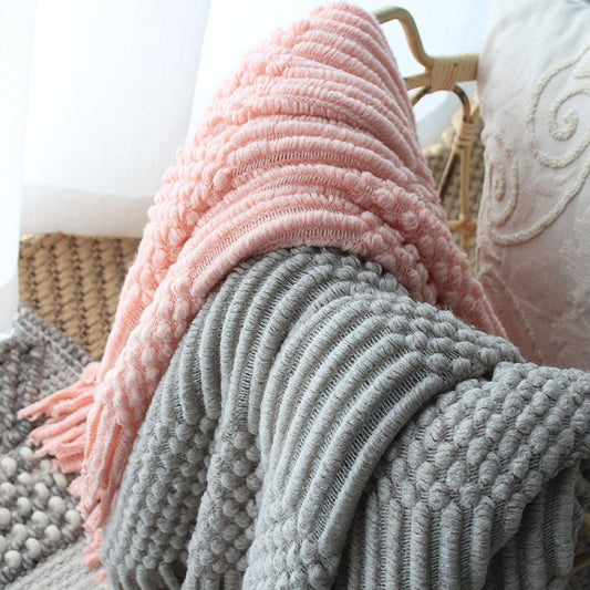 Assorted Knitted Throw Blankets The Unalia Brand