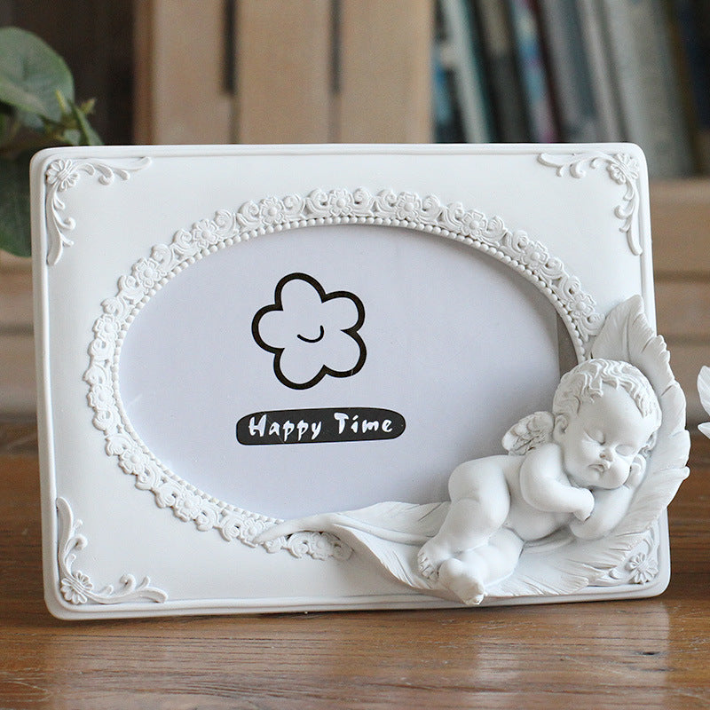 Sleeping Angel Resin Photo Frame