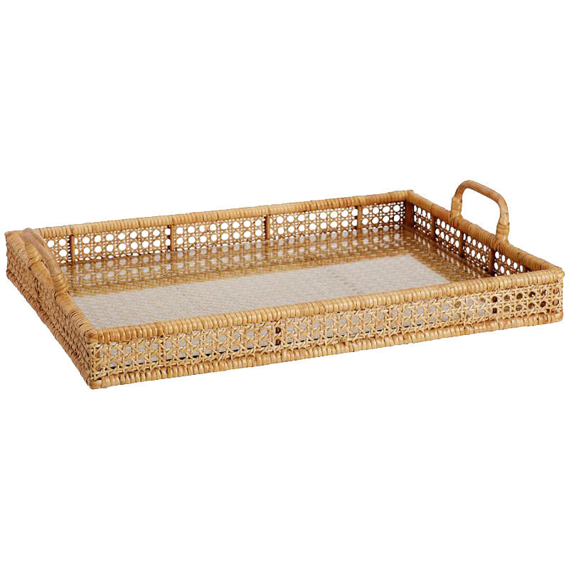 Tea Table Storage Rattan Desktop Storage Box Tray The Unalia Brand