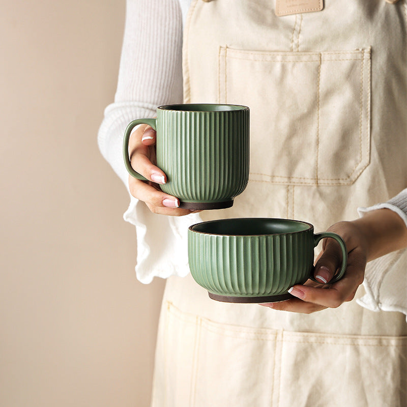 Assorted Ribbed Coffee Mugs The Unalia Brand