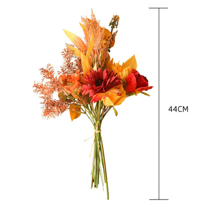 Autumn Color Bouquets Of Green Plants Wholesale Artificial Flowers The Unalia Brand