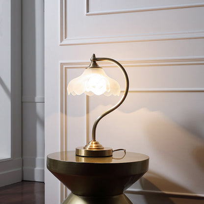 Flower Glass Bedside Lamp The Unalia Brand