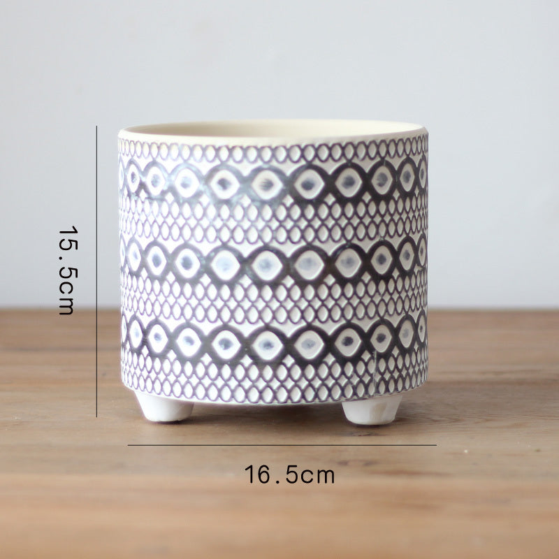 Assorted Geometric Flowerpots The Unalia Brand