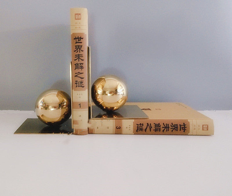 Modern Metal Ball Bookends The Unalia Brand