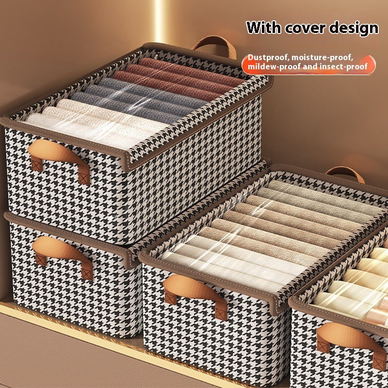 Foldable Fabric Steel Frame Non-woven Fabric Household Large Capacity Clothes Storage Box The Unalia Brand