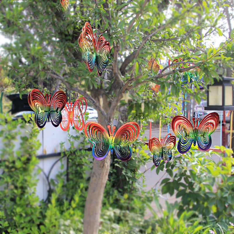 Rainbow Butterfly Wind Chimes The Unalia Brand