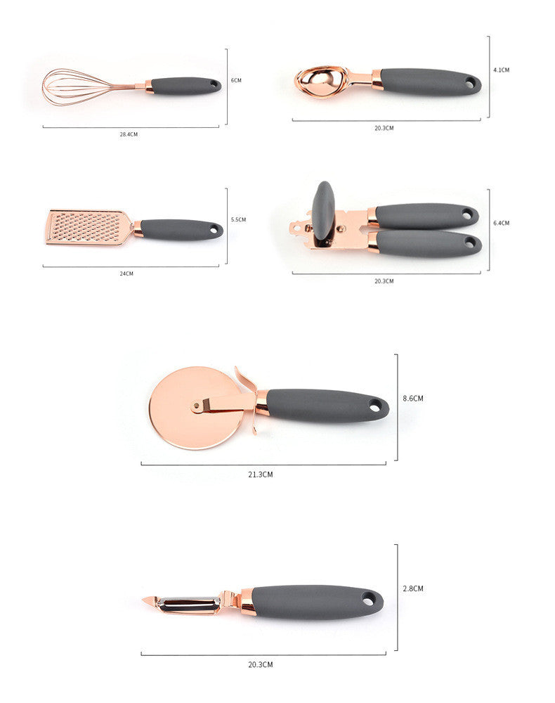 7-Piece Two-Toned Utensils Set The Unalia Brand