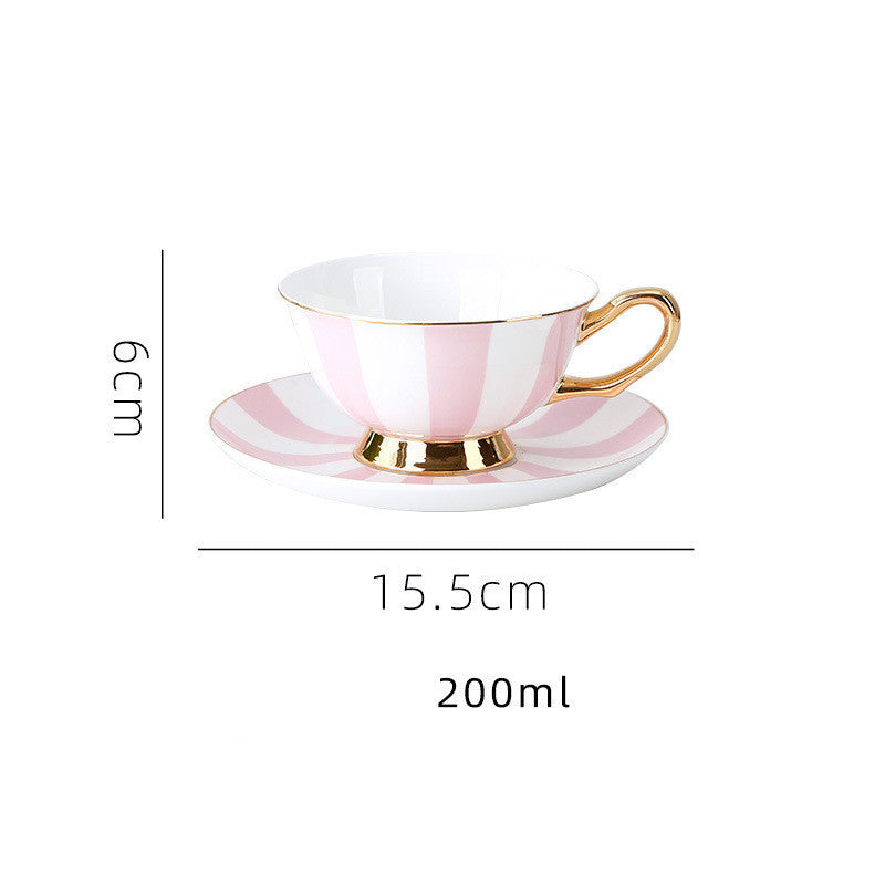 Bone China Coffee Cup Afternoon Tea Red Tea Cup Saucer Glass Water Stove Base The Unalia Brand