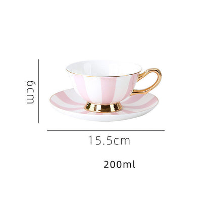 Bone China Coffee Cup Afternoon Tea Red Tea Cup Saucer Glass Water Stove Base The Unalia Brand