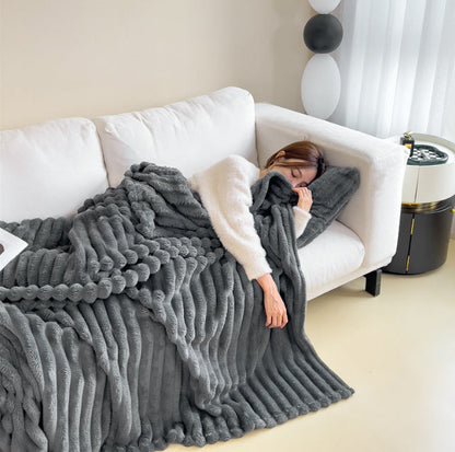 Assorted Ribbed Throw Blankets The Unalia Brand