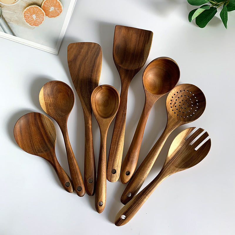 Natural Wood Wooden Spoon Set The Unalia Brand