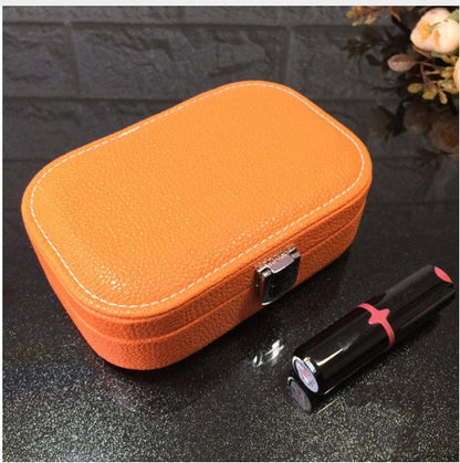 Cosmetic storage box with zipper travel portable jewelry box The Unalia Brand