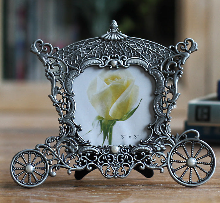 Vintage Carriage Copper Photo Frame