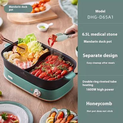 Mandarin Duck Hot Pot Electric Chafing Dish Split Multifunctional The Unalia Brand