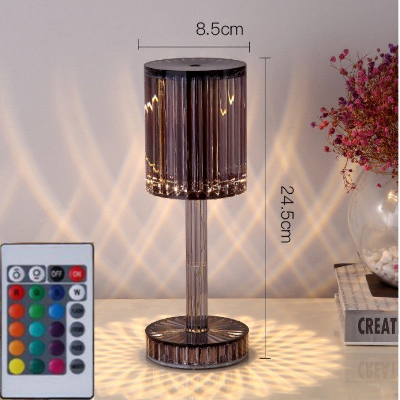 New Crystal Table Lamp Hotel Decoration Diamond Romantic Warm Led For Home Decor Romantic Gift Night Light The Unalia Brand