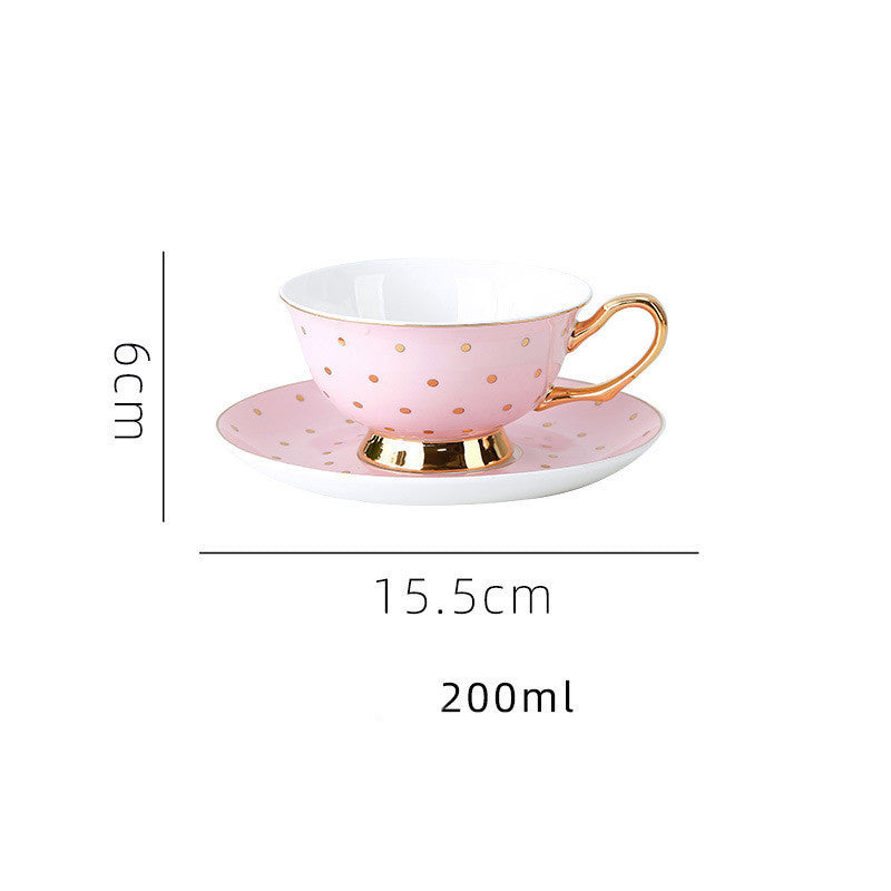 Bone China Coffee Cup Afternoon Tea Red Tea Cup Saucer Glass Water Stove Base The Unalia Brand