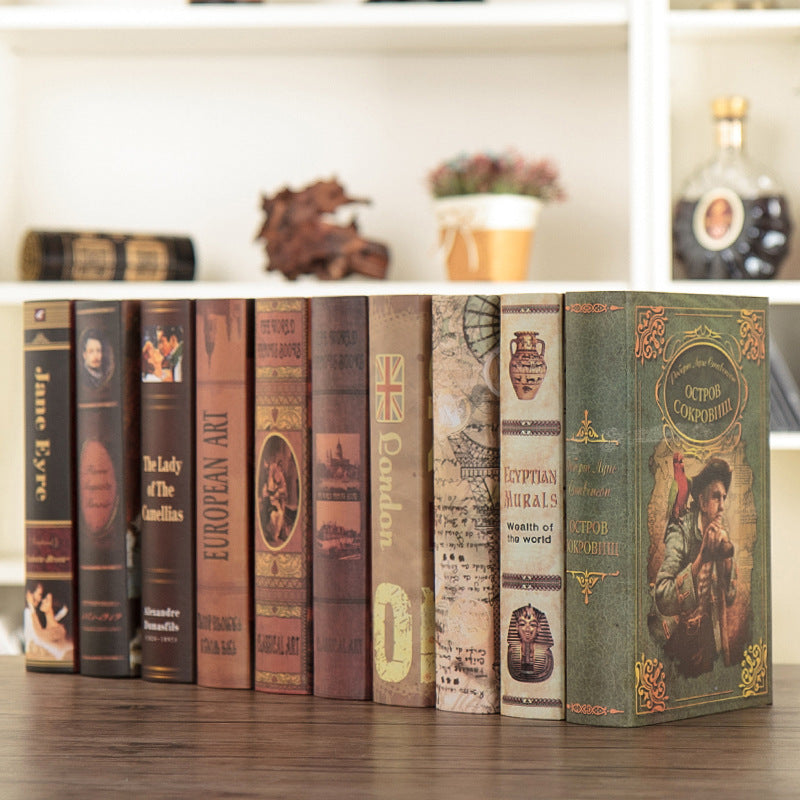 Retro Decorative Faux Books