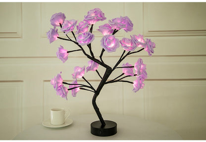 Assorted Rose Bonsai Night Lamp The Unalia Brand