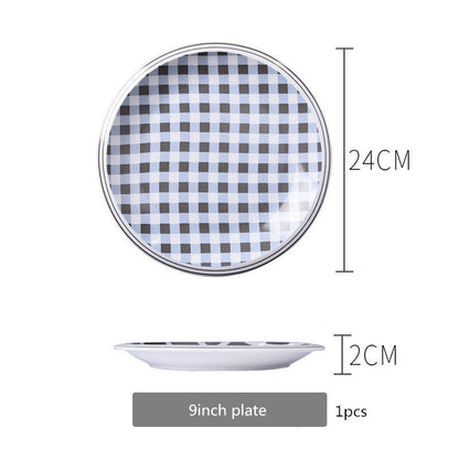 Assorted Checkered Dinnerware The Unalia Brand