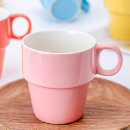 6-Piece Assorted Stacked Mugs The Unalia Brand