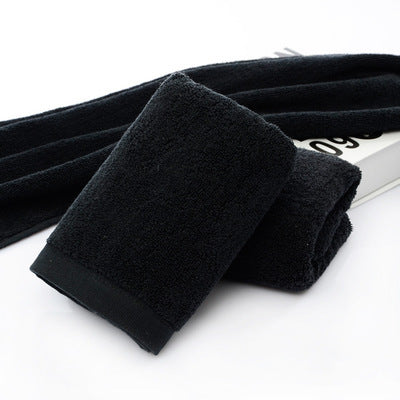 Black Hotel Face Towels The Unalia Brand