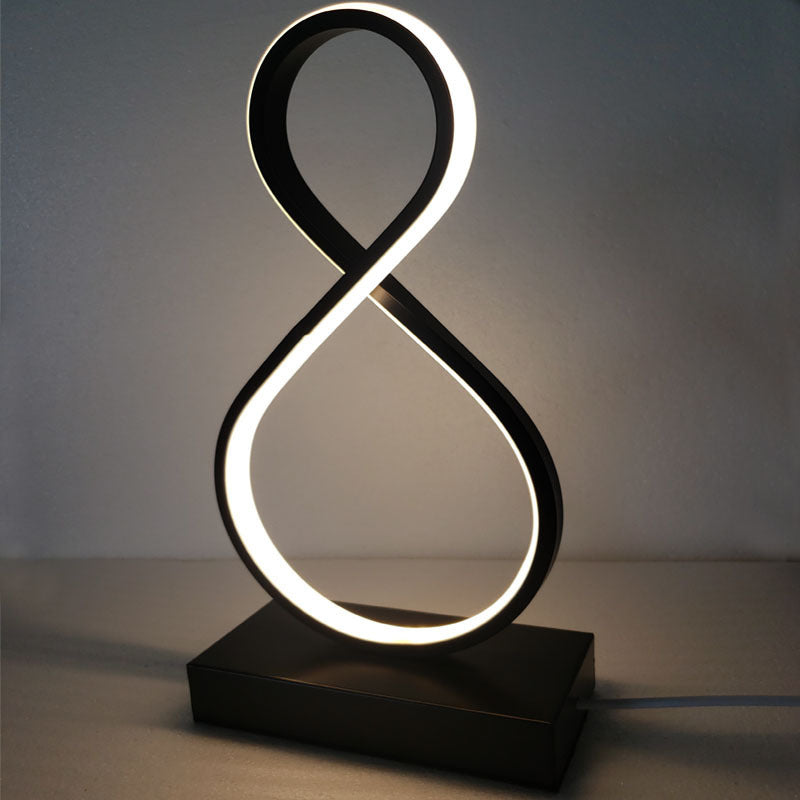 Infinity Sign Bedside Lamp The Unalia Brand