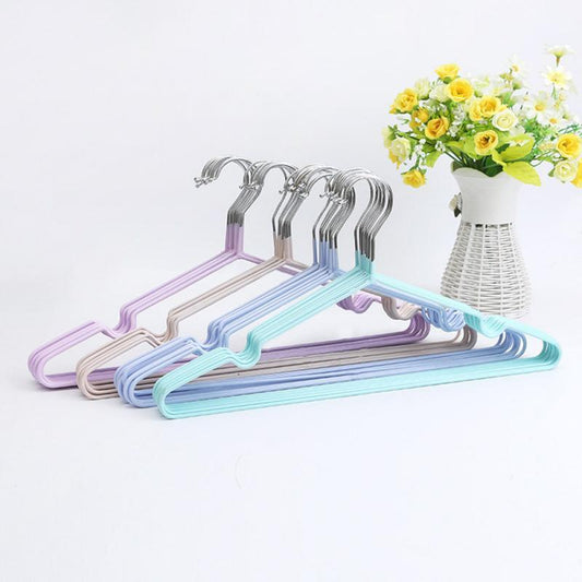 10pcs Non-slip stainless steel hanger The Unalia Brand