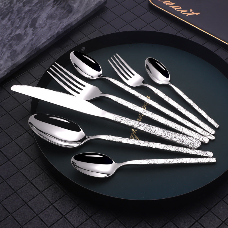 Assorted Textured Handle Cutlery Set The Unalia Brand