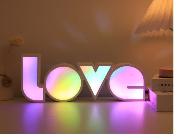 Rainbow LED LOVE Light The Unalia Brand