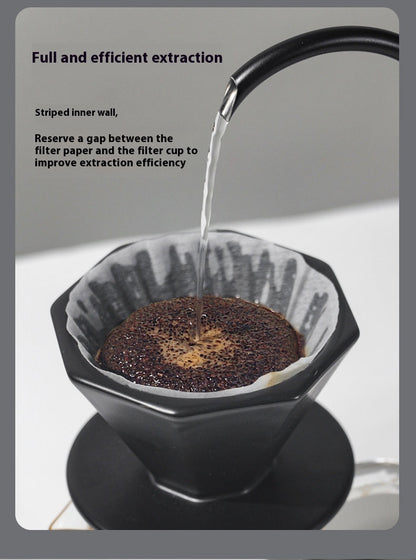 Pour-over Coffee Suit Household Drip Filter Gift Box Ceramic Business The Unalia Brand