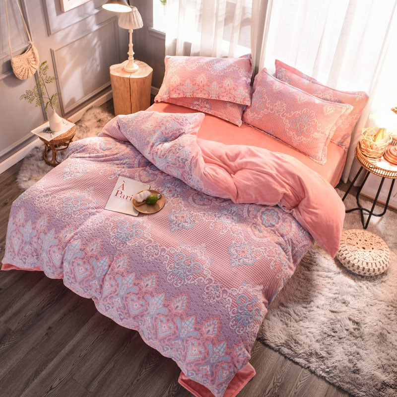 All Pink Printed Bedding The Unalia Brand