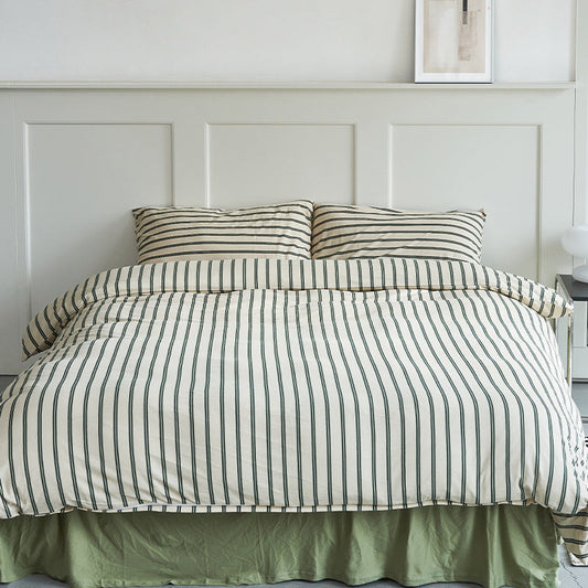 Striped Cotton Bedding Set The Unalia Brand